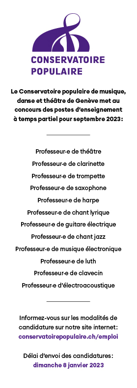 Trompette - Conservatoire populaire de musique, danse et théâtre